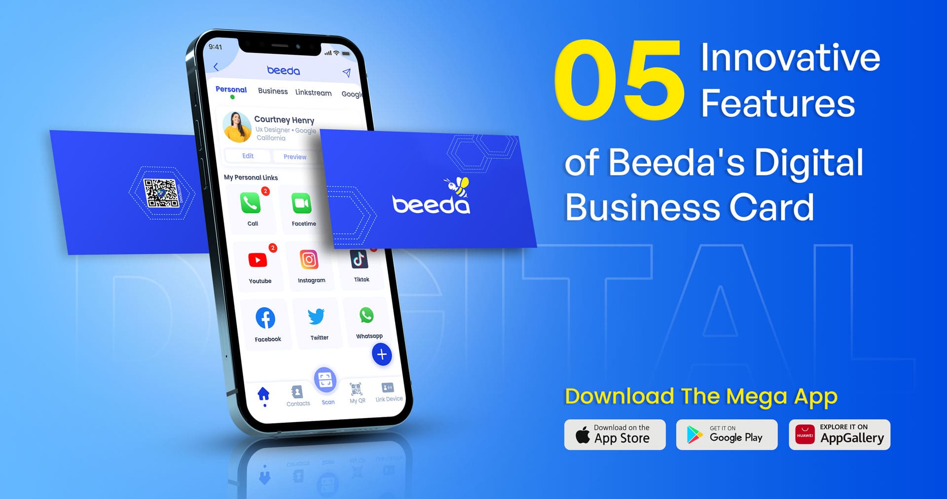 Innovative Features of Beeda's Digital Business Card