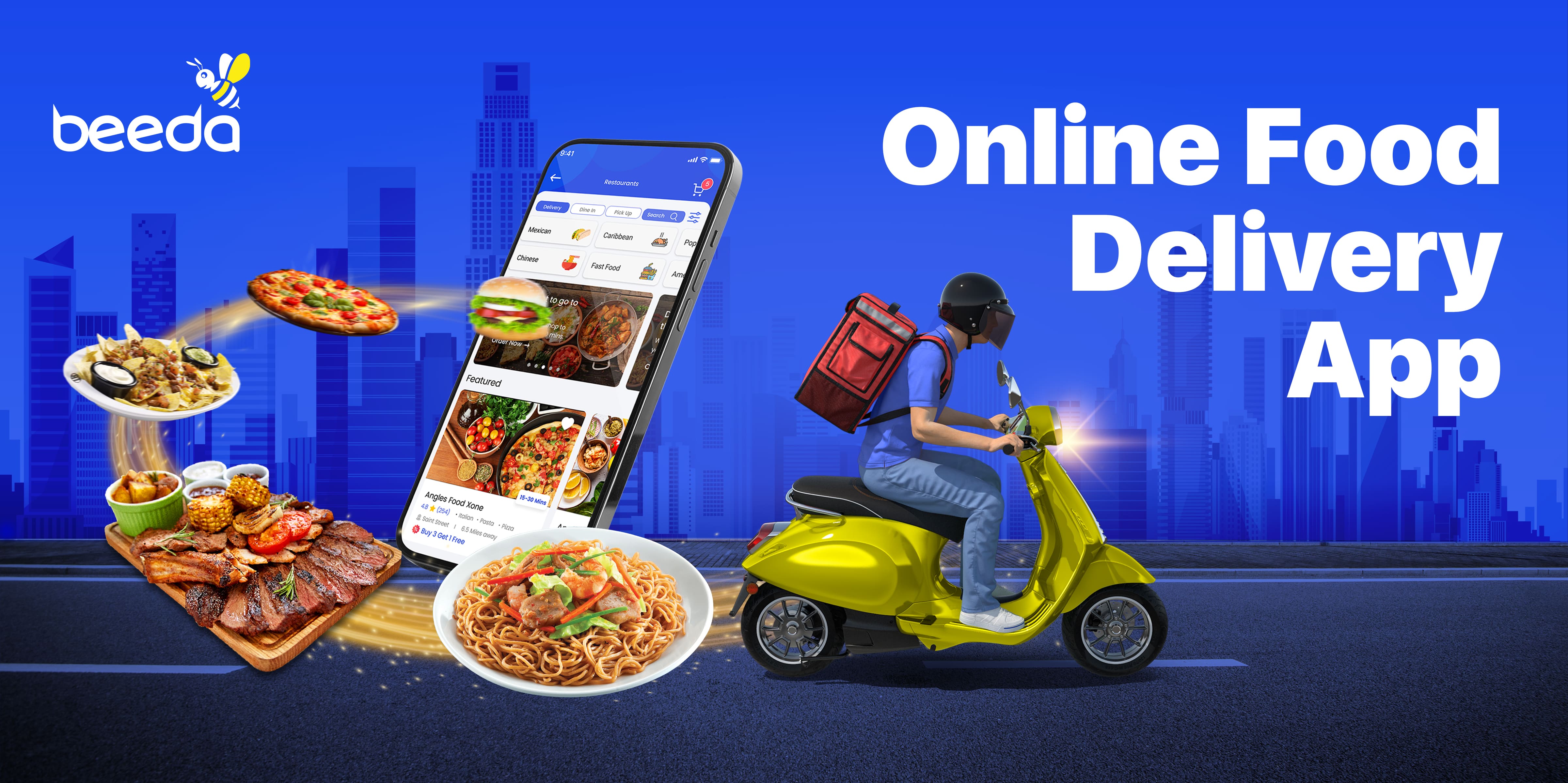 Best Online Food Delivery App for Fast & Reliable Service | Beeda Mega App