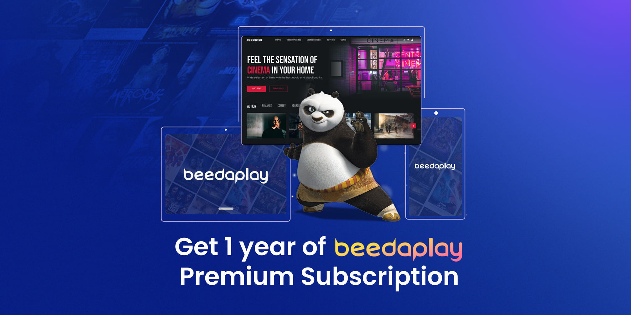 Yearly Subscription-Based Movie Streaming with Beeda Play