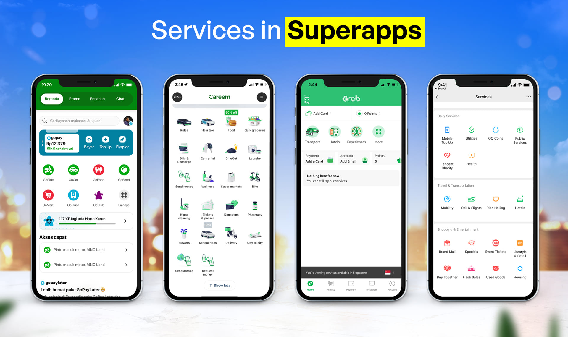 Services in Super Apss