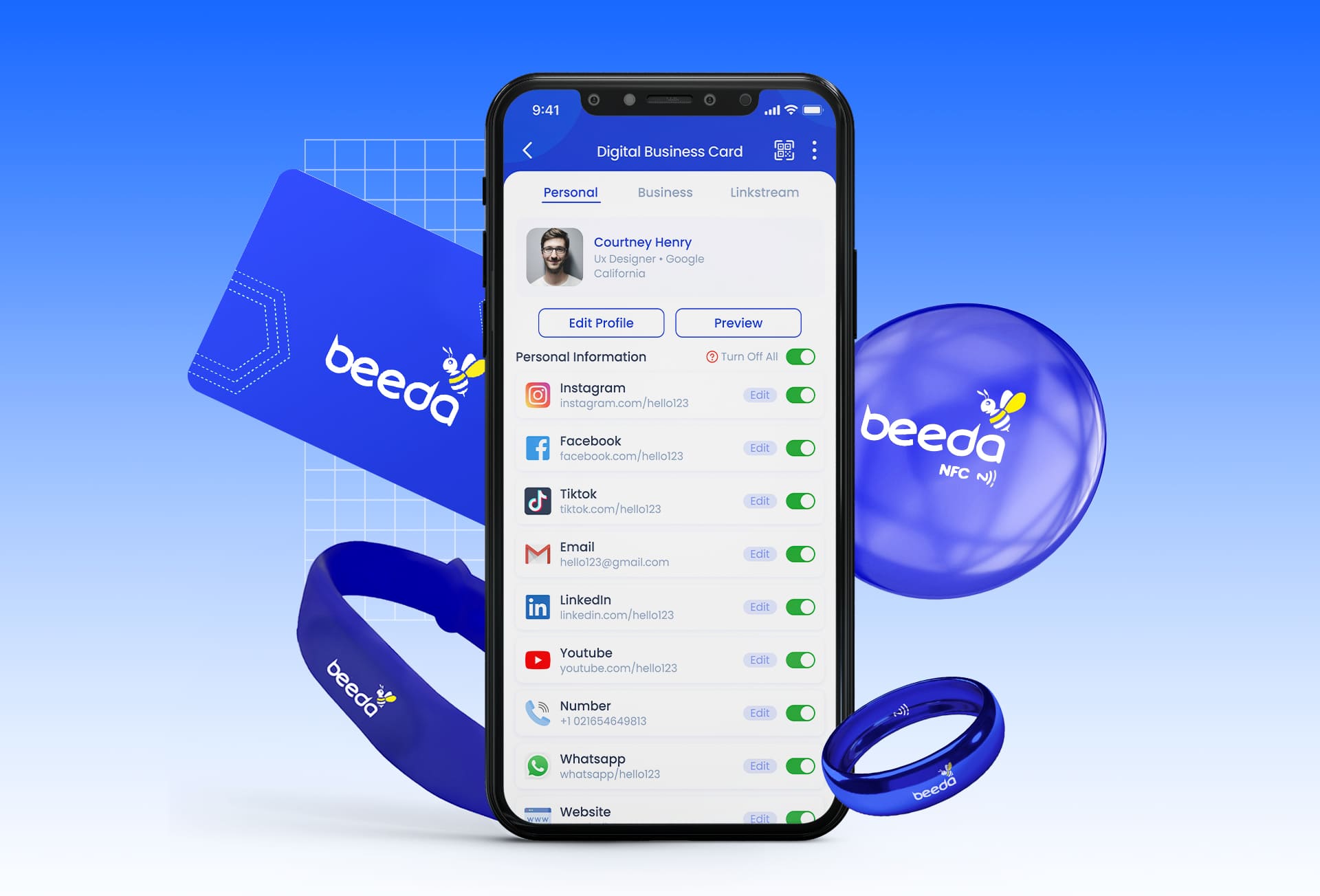 Beeda Digital Business Card